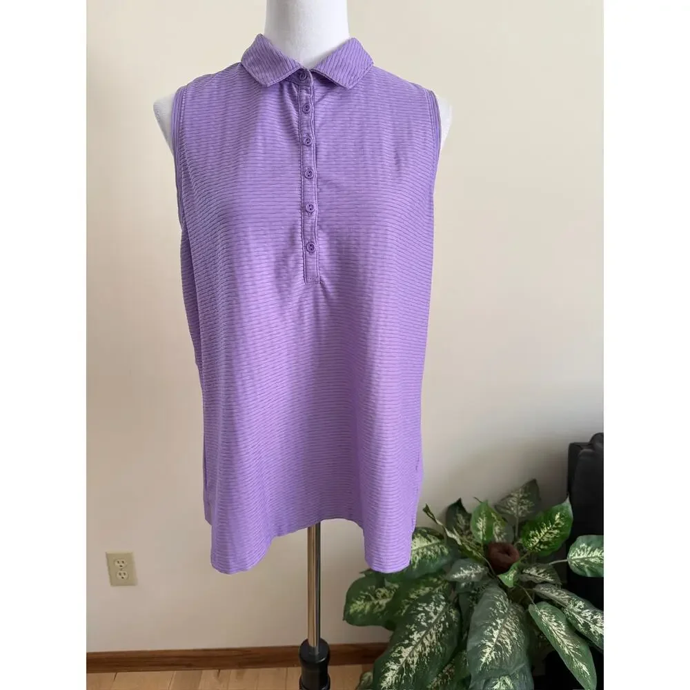 Calia by Carrie Underwood Purple Golf Tank - Picture 4 of 7